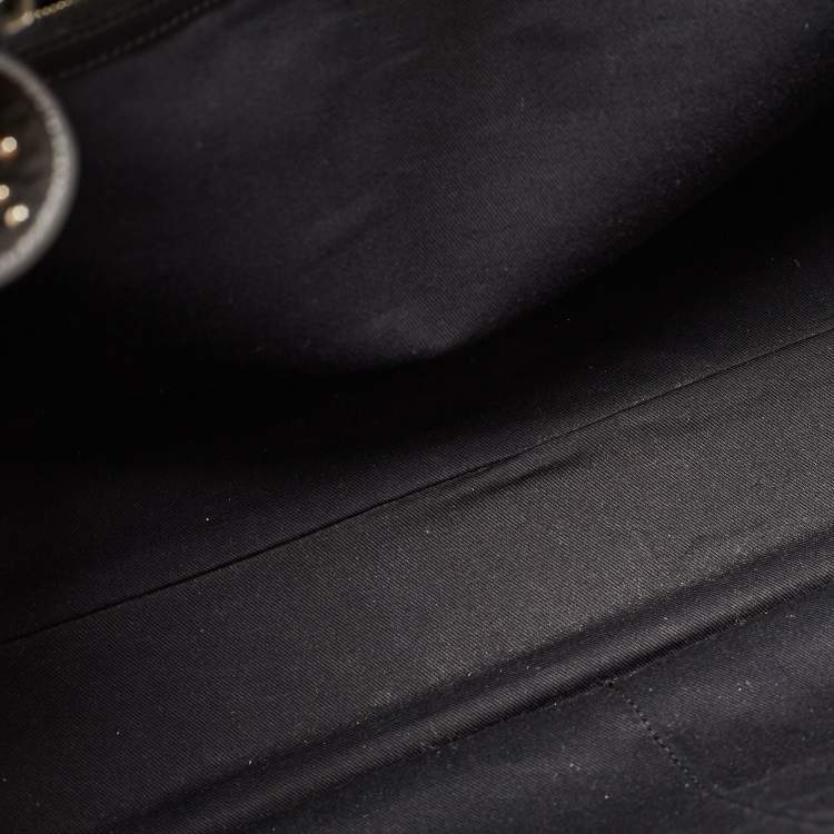 Pre Owned Zadig & Voltaire Black Leather Large Candide Top Handle Bag