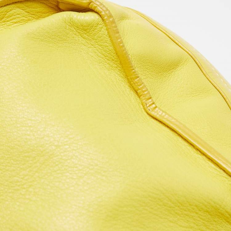Pre Owned Zadig & Voltaire Yellow Leather Medium Candide Tote