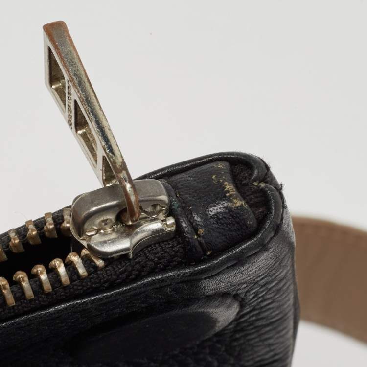 Pre Owned Zadig & Voltaire Black Leather Rock Clutch