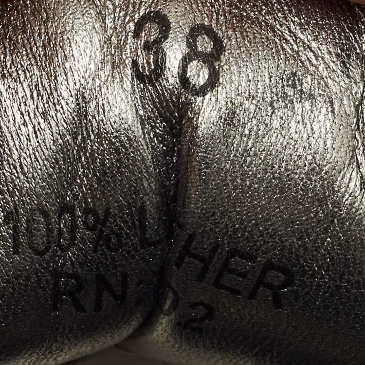 Pre Owned Zadig & Voltaire Multicolor Python Embossed Leather and Suede Trainer Sneakers Size 38