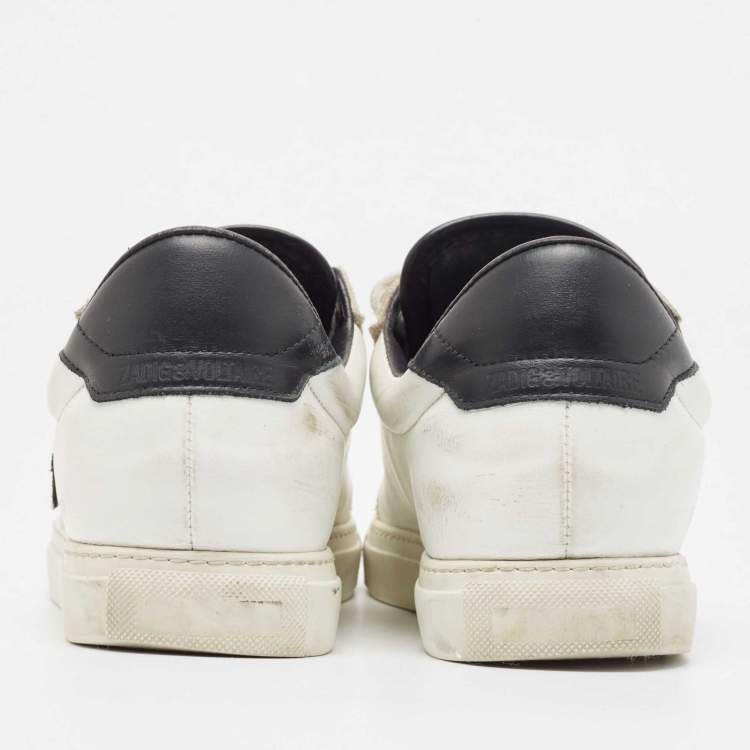 Pre Owned Zadig & Voltaire White Low Top Sneakers Size 38