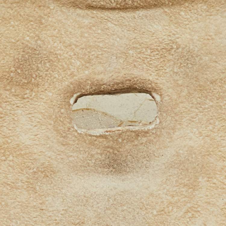 Pre Owned Zagliani White Python Puffy Satchel