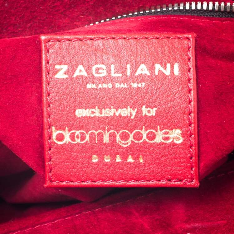 Pre Owned Zagliani Multicolor Python Small Puffy Bag