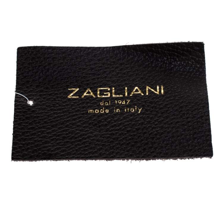 Pre Owned Zagliani Black Python Shoulder Bag