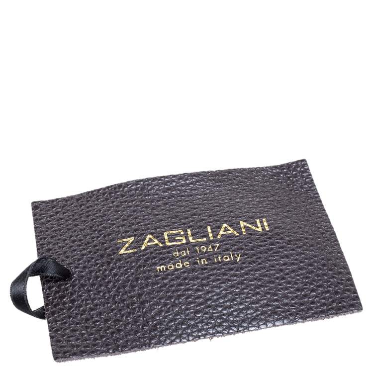 Pre Owned Zagliani Metallic Green Python Drawstring Hobo