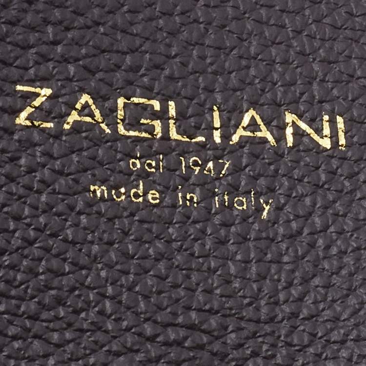 Pre Owned Zagliani Grey Python Leather Envelope Flap Shoulder Bag