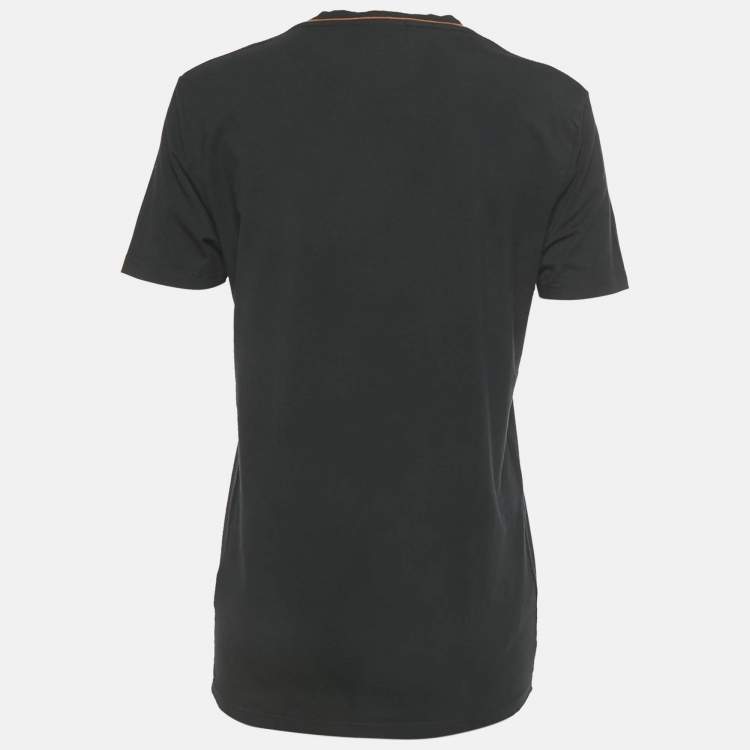 مملوكة مسبقًا Zegna Black Jersey Crewneck T-Shirt L