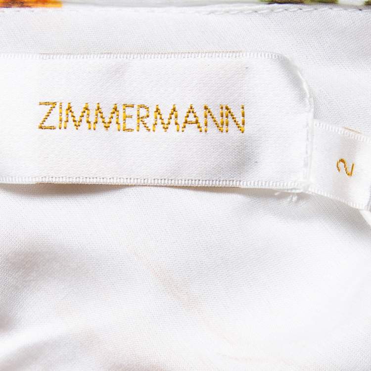 Pre Owned Zimmermann Golden Surfer Bodice Top S