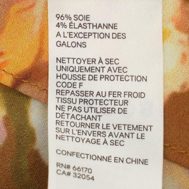 Pre Owned Zimmermann Brown Floral Print Silk Midi Dress S