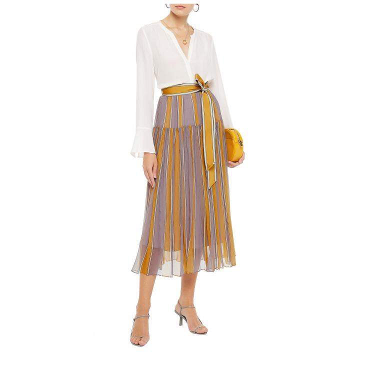 Pre Owned Zimmermann Silk Midi Skirts AU 1
