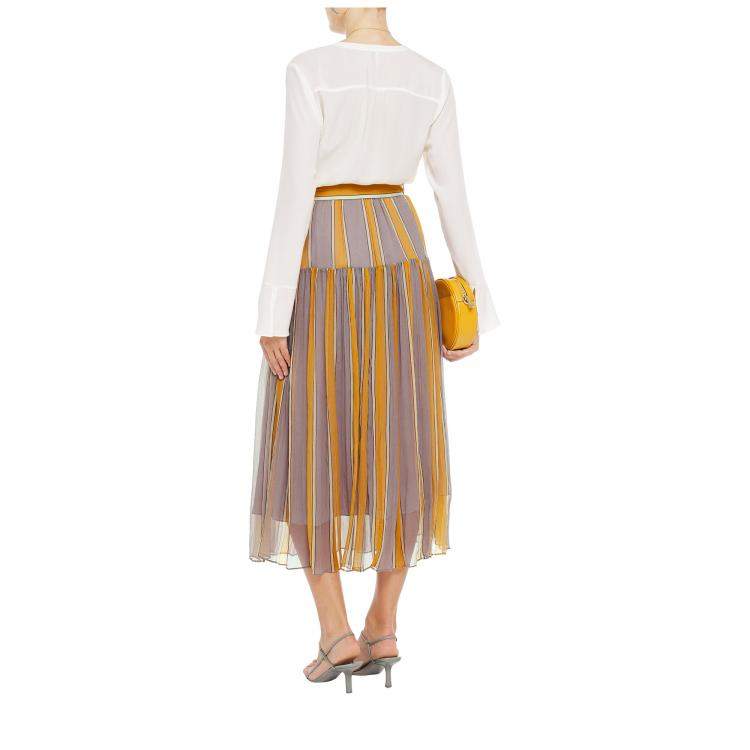 Pre Owned Zimmermann Silk Midi Skirts AU 1