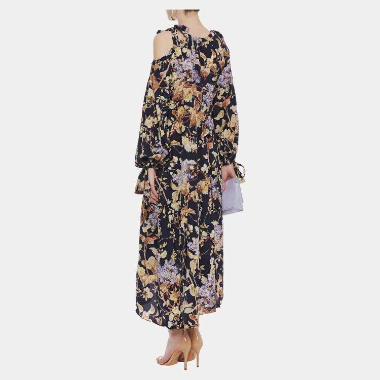 Pre Owned Zimmermann Silk Midi Dress AU 2