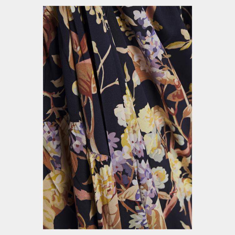 Pre Owned Zimmermann Silk Midi Dress AU 2