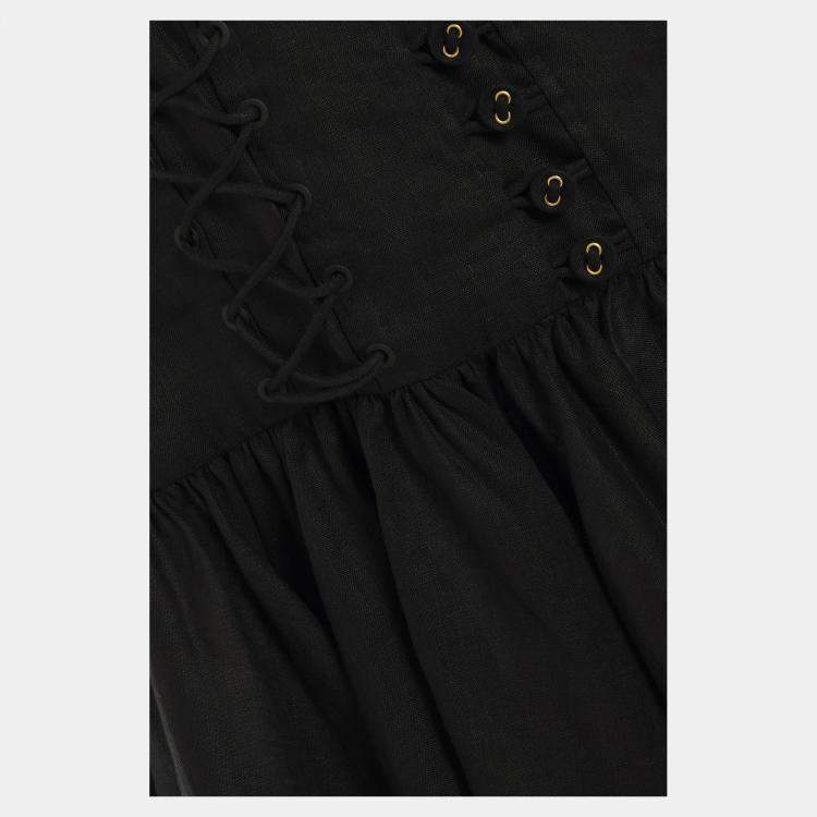 Pre Owned Zimmermann Linen Mini Dress 1
