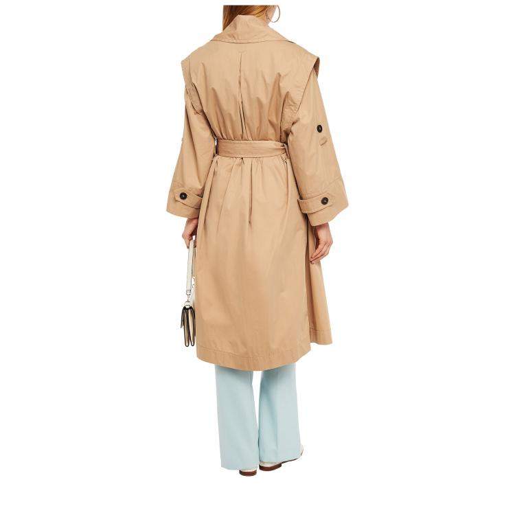 Pre Owned Zimmermann Beige Cotton-Blend Trench Coat XL (3)