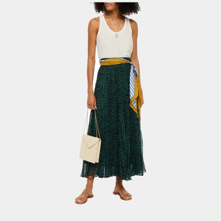 Pre Owned Zimmermann Polyester Midi Skirt 2