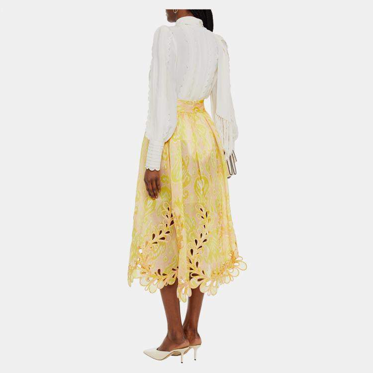 Pre Owned Zimmermann Silk Long Sleeved Top 1