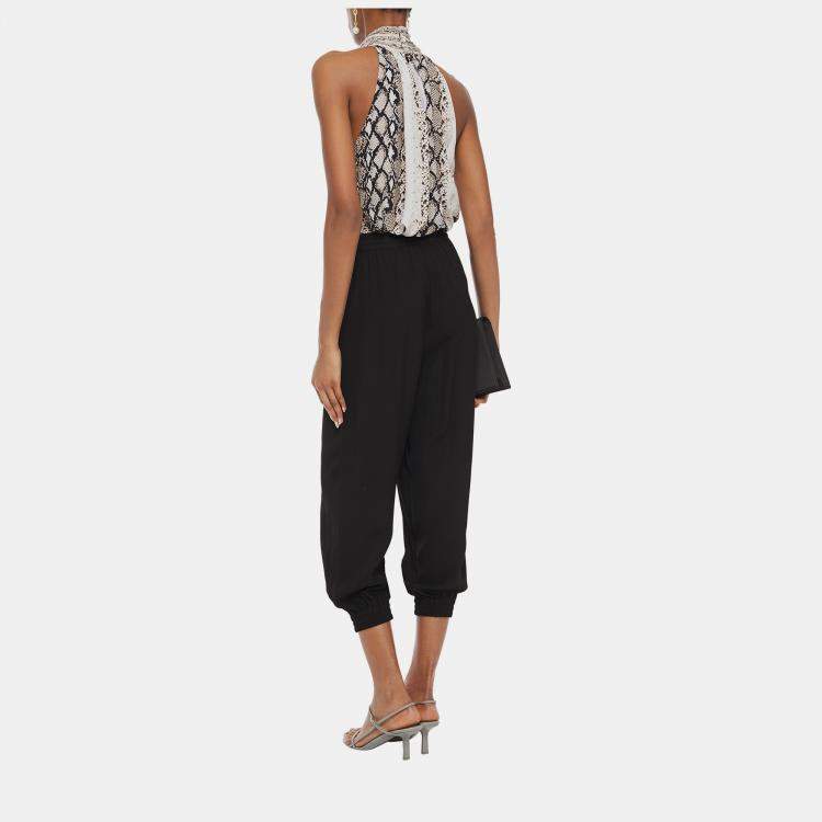 Pre Owned Zimmermann Black Viscose Espionage Track Pants Size XS (0)