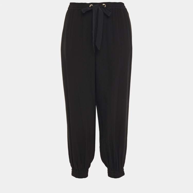 Pre Owned Zimmermann Black Viscose Espionage Track Pants Size XS (0)