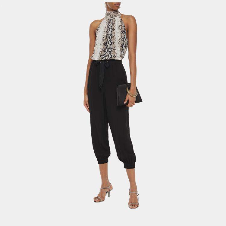 Pre Owned Zimmermann Black Viscose Espionage Track Pants Size XS (0)