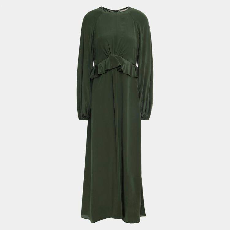 مملوكة مسبقًا Zimmermann Green Silk Dress M