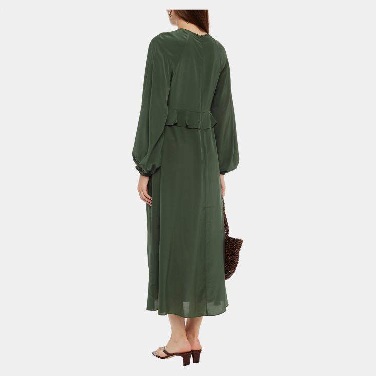 مملوكة مسبقًا Zimmermann Green Silk Dress M