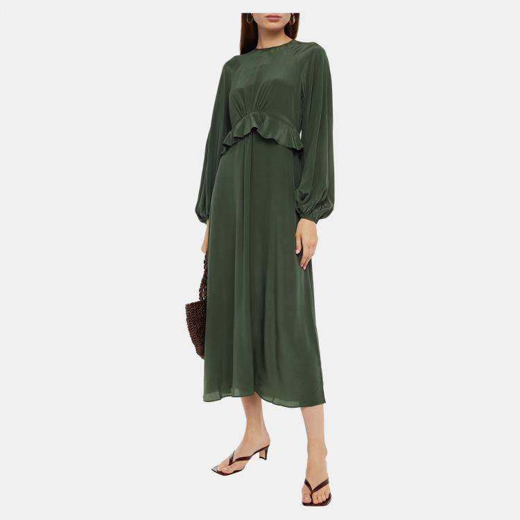 مملوكة مسبقًا Zimmermann Green Silk Dress M