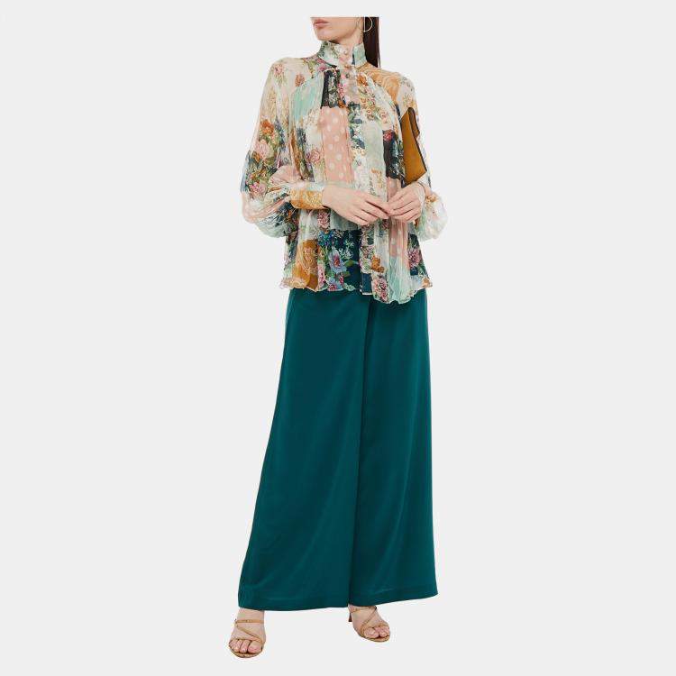 Pre Owned Zimmermann Silk Long Sleeved Top 2