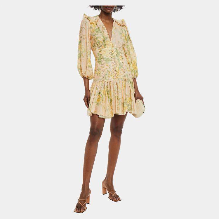 Pre Owned Zimmermann Linen Mini Dress 2