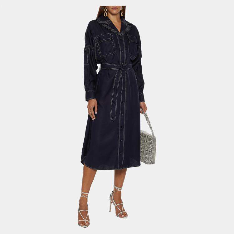Pre Owned Zimmermann Silk Midi Dress AU 2
