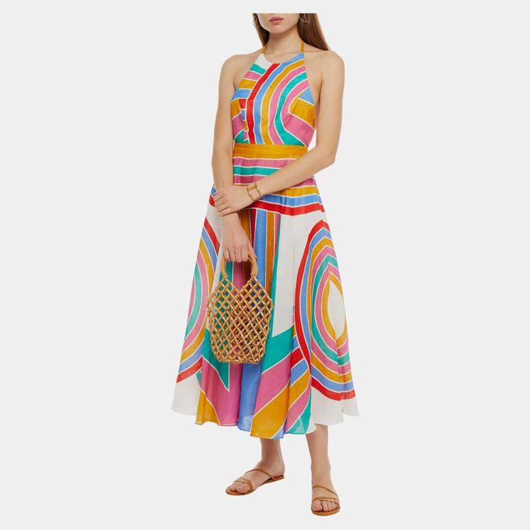 مملوكة مسبقًا Zimmermann Linen Midi Dress AU 2