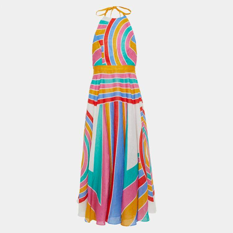 مملوكة مسبقًا Zimmermann Linen Midi Dress AU 2
