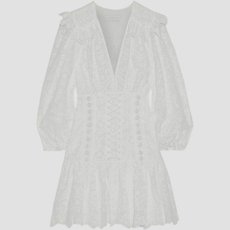 مملوكة مسبقًا Zimmermann Cotton Mini Dress 0