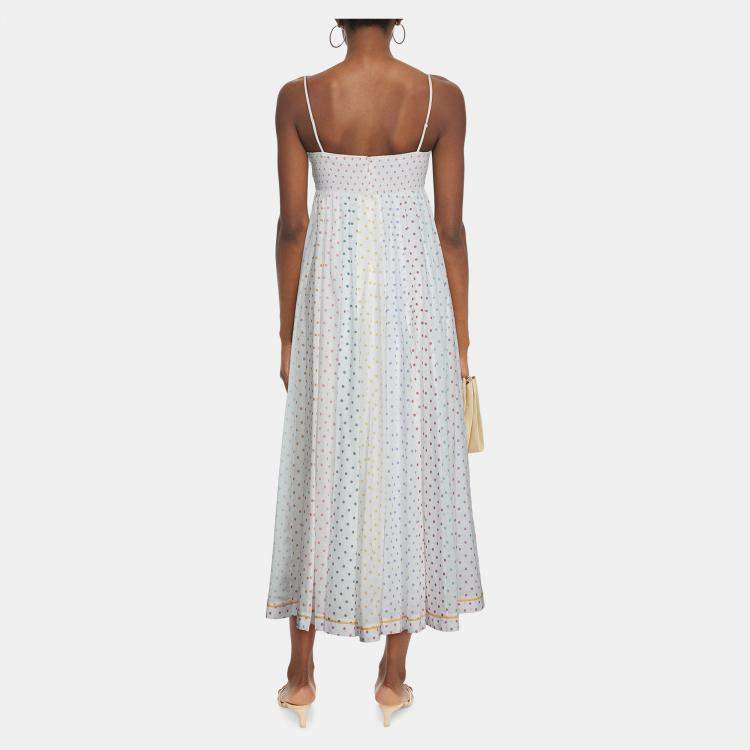 Pre Owned Zimmermann Cotton Midi Dress AU 3