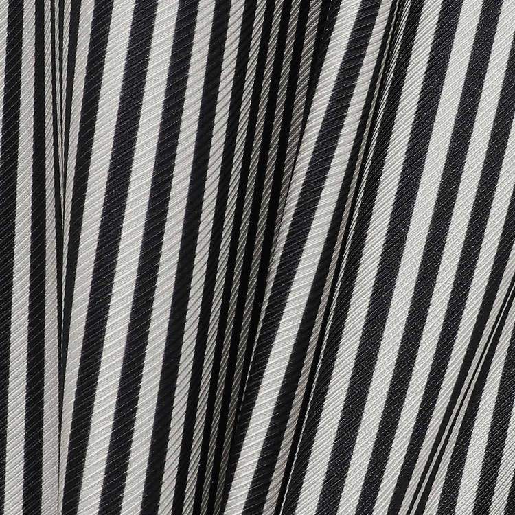 Pre Owned Zimmermann Black/White Striped Silk-Blend Wide-Leg Pants S (0)