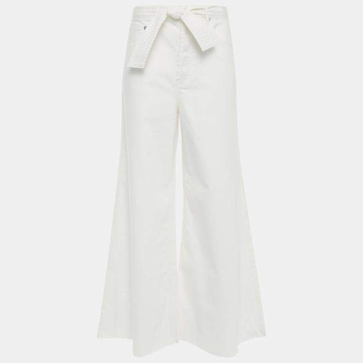 Pre Owned Zimmermann Cotton Wide Leg Jeans AU 3