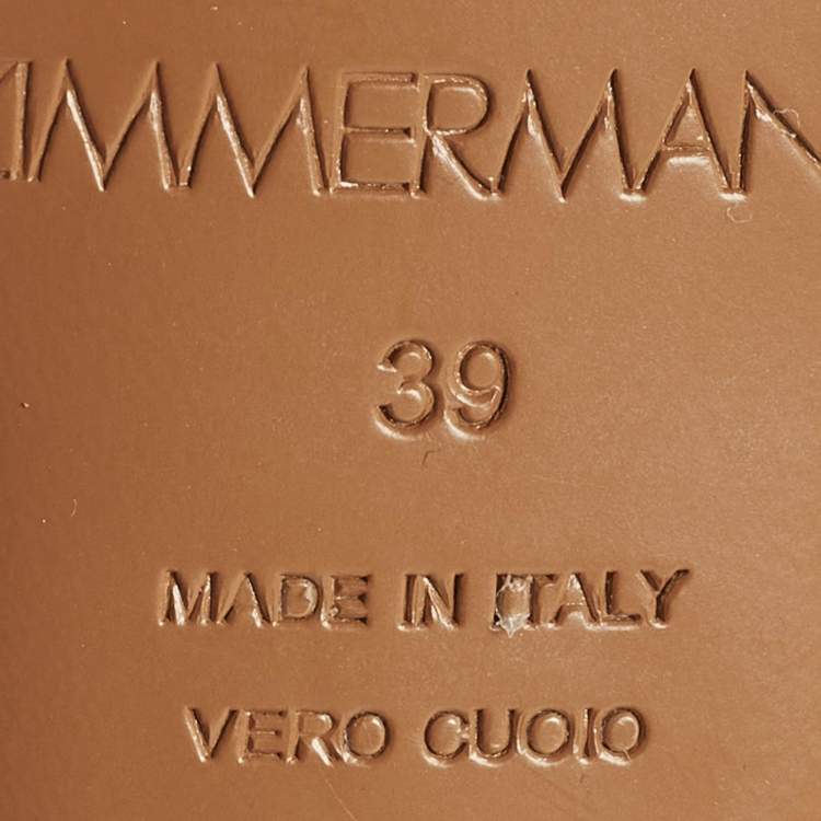 Pre Owned Zimmermann Orchid Size 39 Black Canvas Ankle Strap Sandals