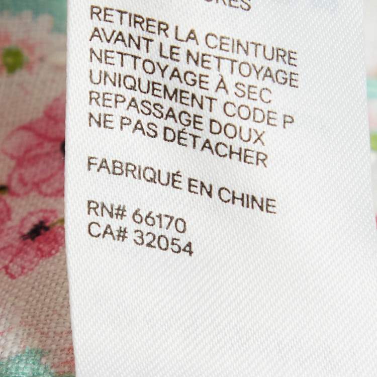 Pre Owned Zimmermann White Floral Print Linen Jude Mini Dress S