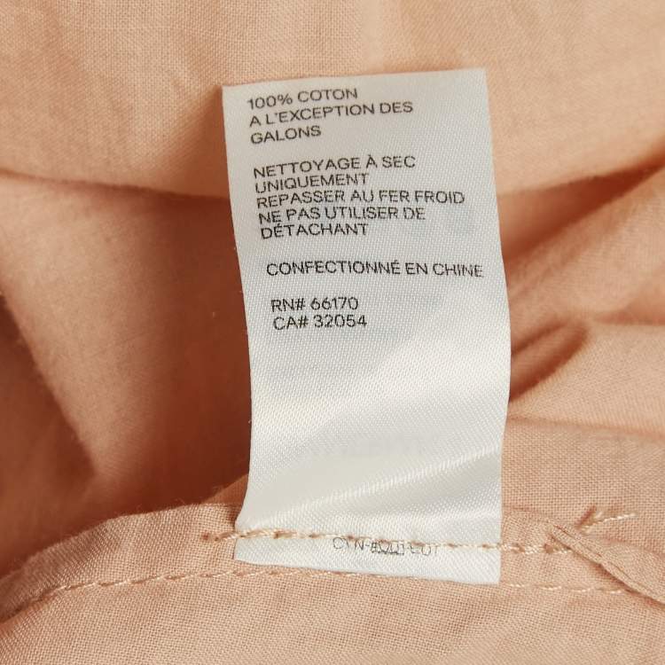 Pre Owned Zimmermann Ivory White Cotton Jaya Wave Midi Dress S