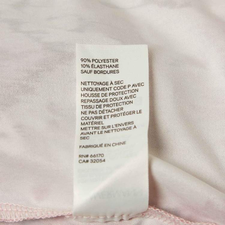 Pre Owned Zimmermann Pink Wavelength Paneled Print Linen Mini Dress M