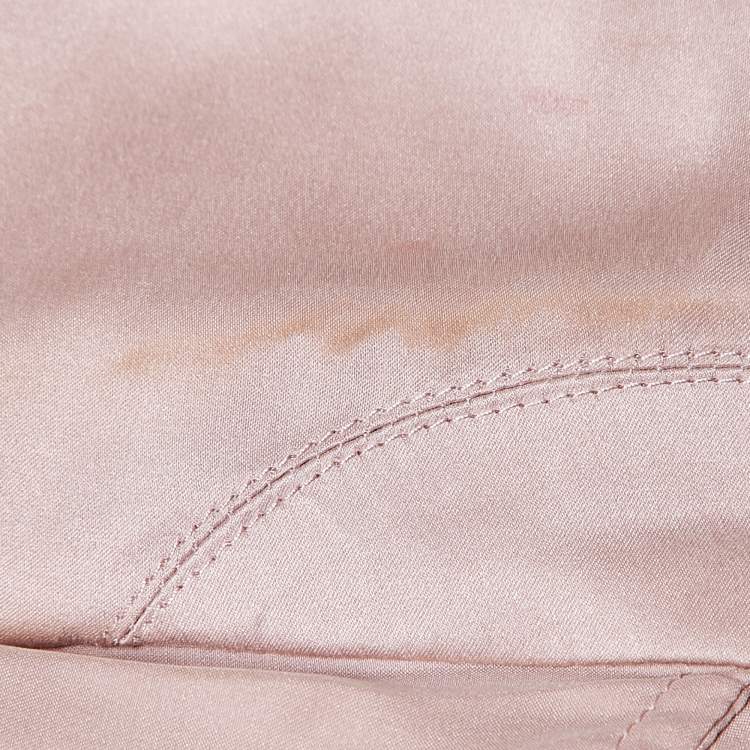 Pre Owned Zimmermann Pink Silk Wrap-Up Mini Dress XS