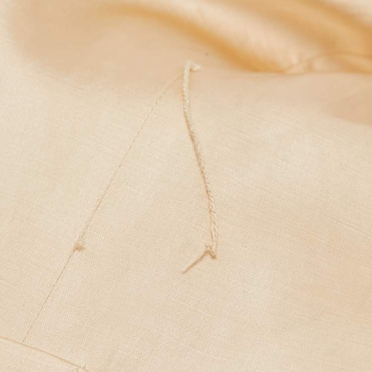 Pre Owned Zimmermann Beige Crepe Belted Blazer and Pants Set L