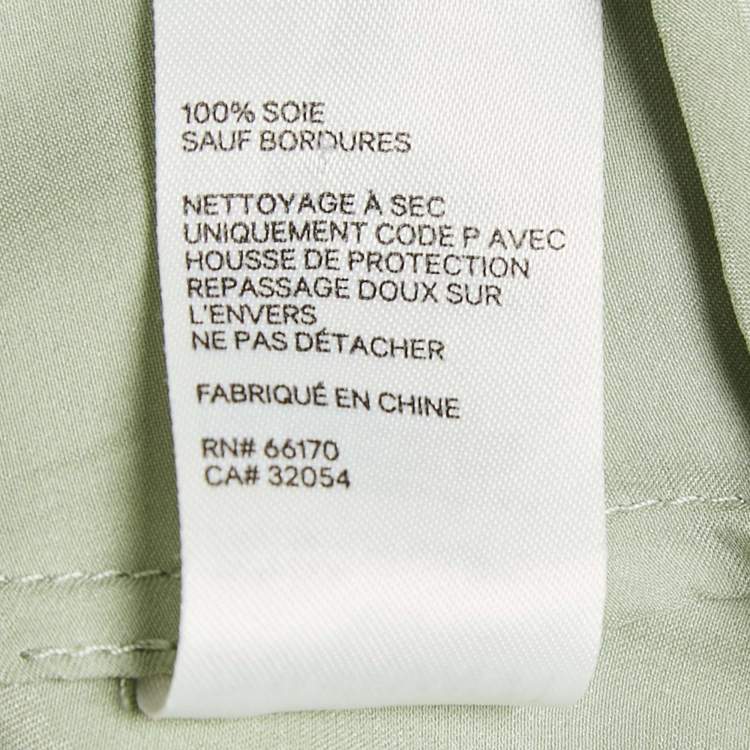 مملوكة مسبقًا Zimmermann Ice Green Silk Wrap Dress S