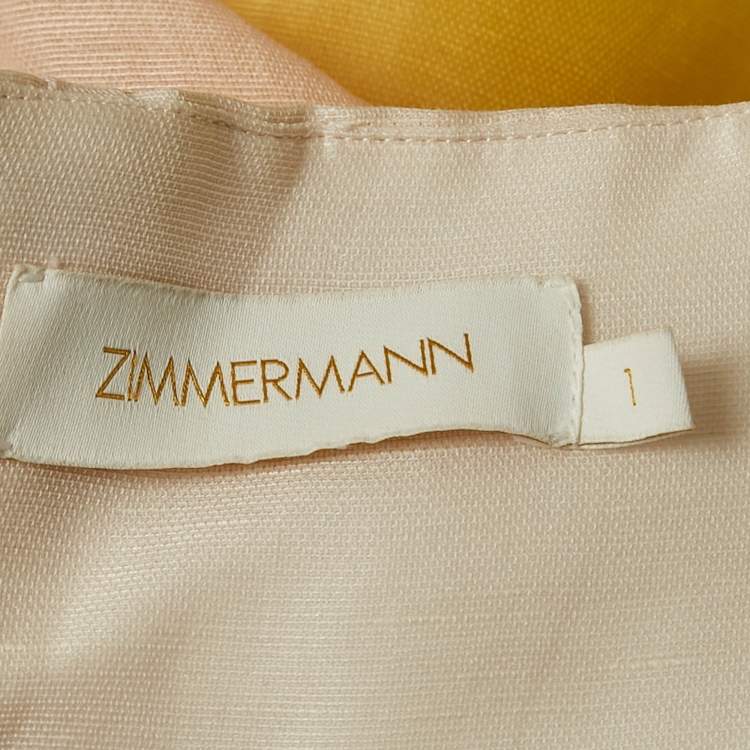 Pre Owned Zimmermann Multicolor Ombre Linen Blend Wonderland Dress S
