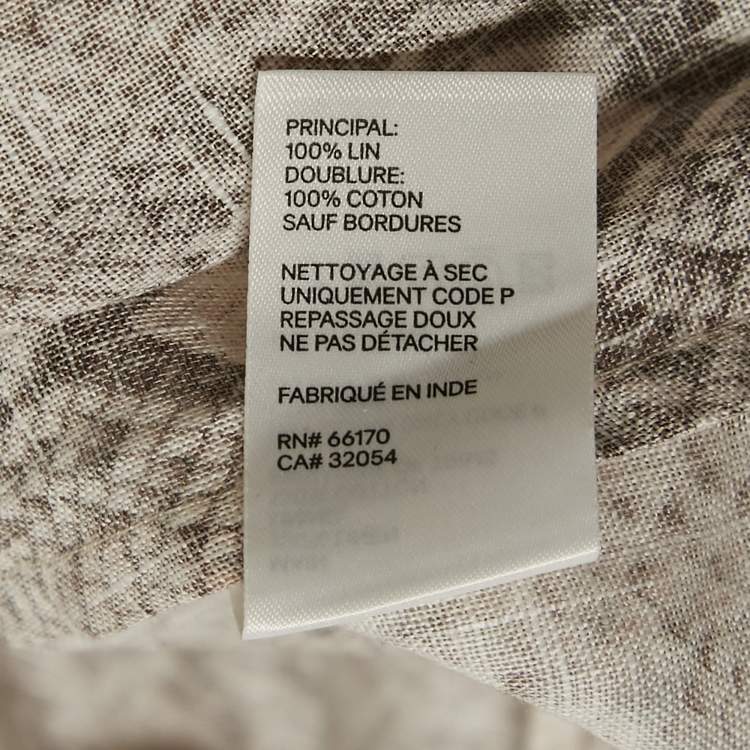 Pre Owned Zimmermann Pink Python Skin Print Linen Cut-Out Midi Dress L