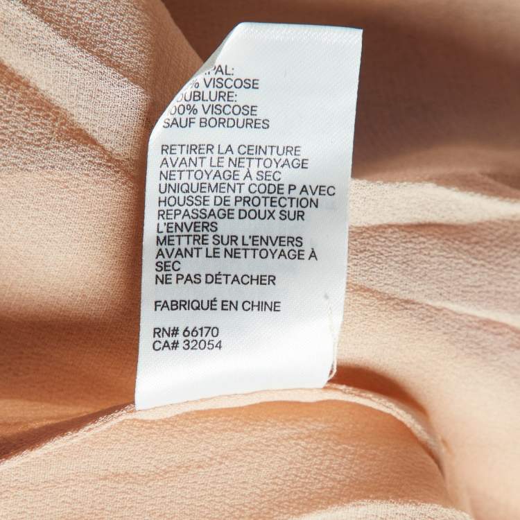 Pre Owned Zimmermann Multicolor Crepe Cira Shirred Midi Dress L