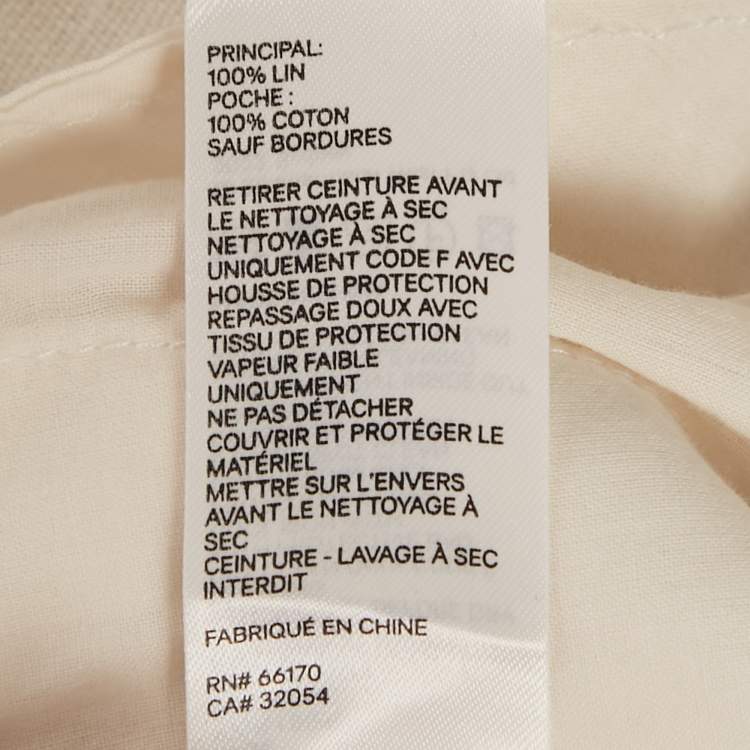 Pre Owned Zimmermann White/Yellow Sail Boat Print Linen Jumpsuit M