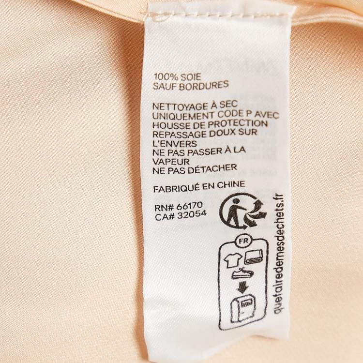 Pre Owned Zimmermann Beige Satin Silk Corset Midi Dress L