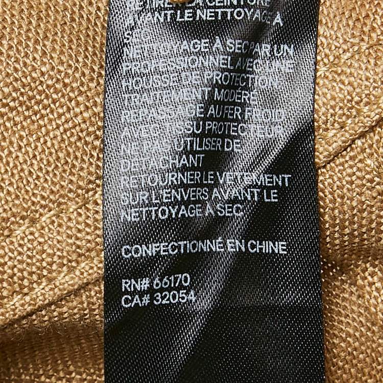 Pre Owned Zimmermann Olive Green Linen Belted Shorts M