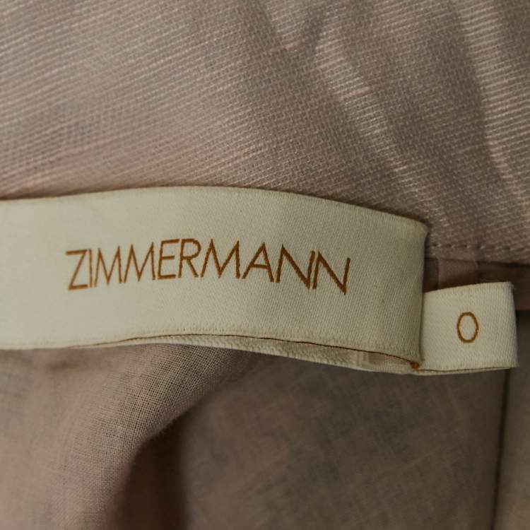 Pre Owned Zimmermann Multicolor Printed Bead Embellishment Mini Dress XS